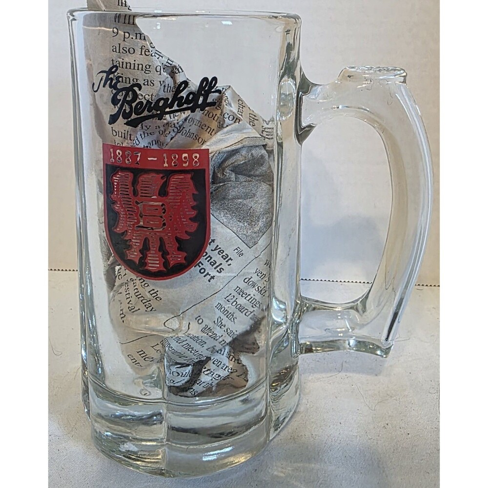 Vintage THE BERGHOFF 1887-1898 Collectible Beer Mug Stein Iconic Restaurant